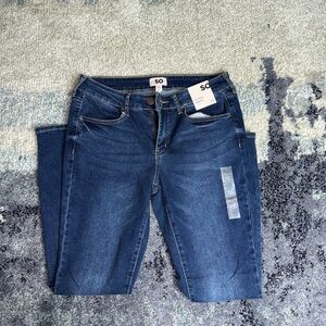 SO Women's Dark Blue Skinny Jeans